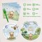 150pcs Bear Baby Shower Table Decorations Plates Napkins (Boys)